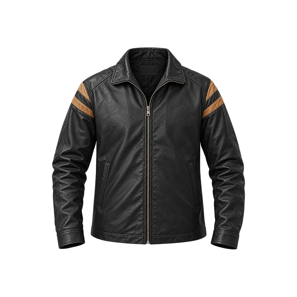 Jackson Disclosure Day Wyatt Russell Black Leather Jacket