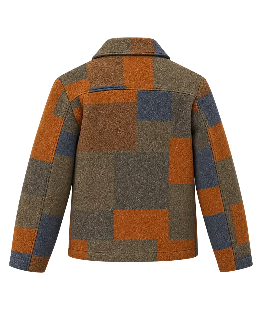 Carmen Carmy Berzatto The Bear Patchwork Wool Jacket