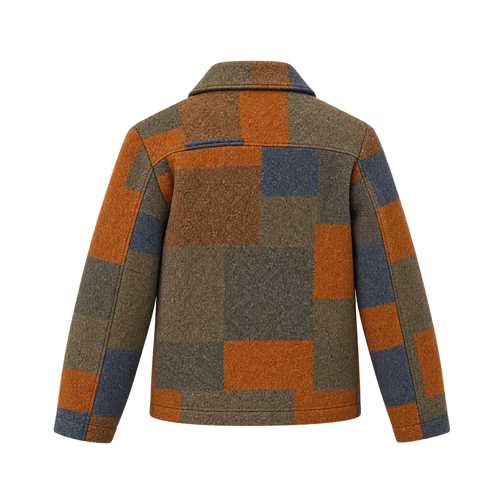 Carmen Carmy Berzatto The Bear Patchwork Wool Jacket
