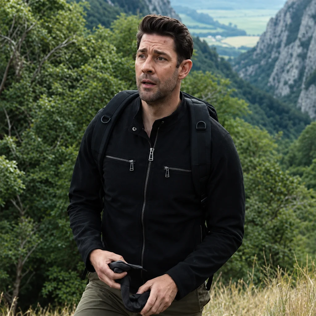 John Krasinski Jack Ryan Season 3 Black Tactical Jacket