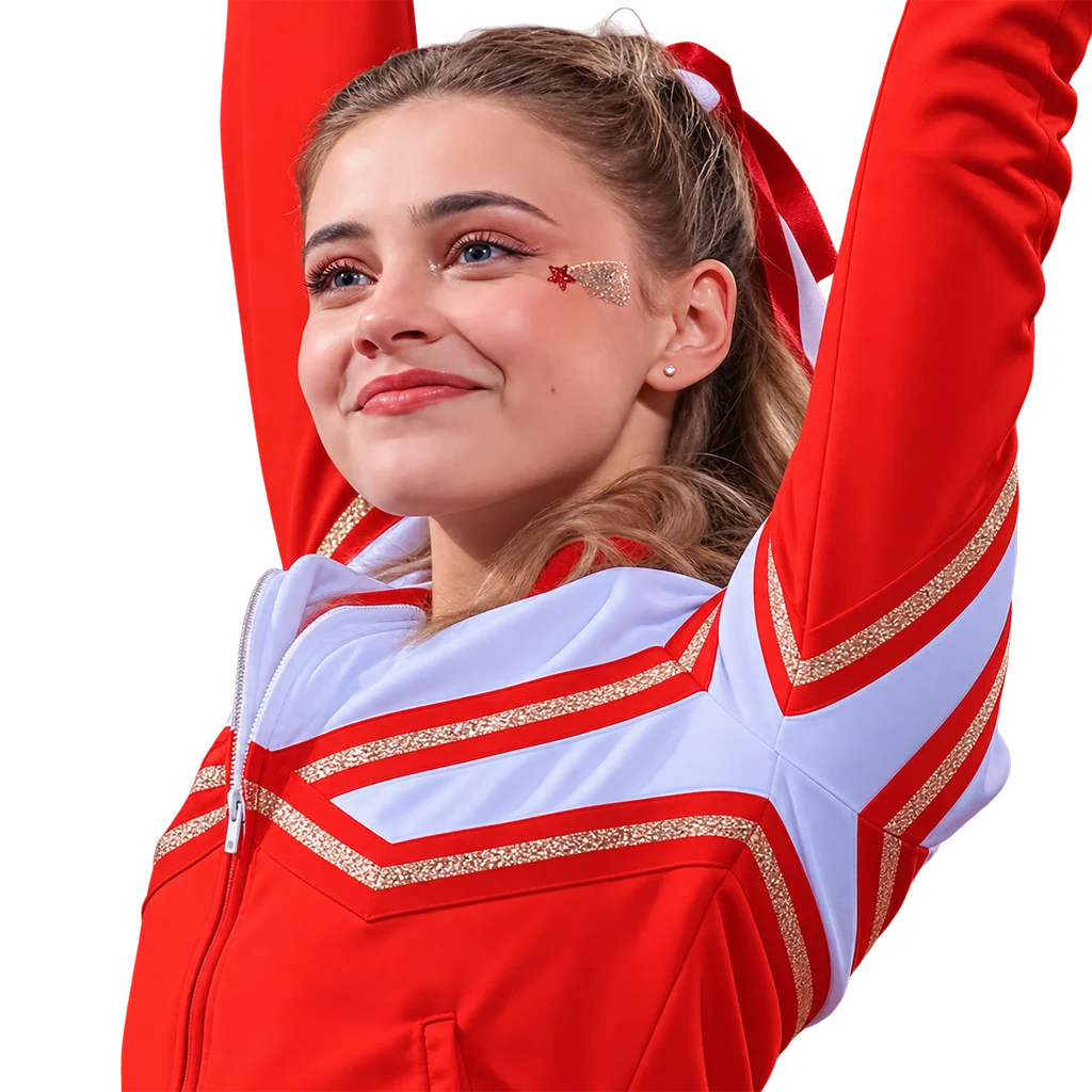 Josephine Langford 2019 Movie After Tessa Young Rockport Pirates Cheerleader Red White Jacket