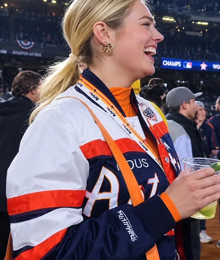 Kate Upton Justin Verlander Houston Astros Custom Bomber Jacket
