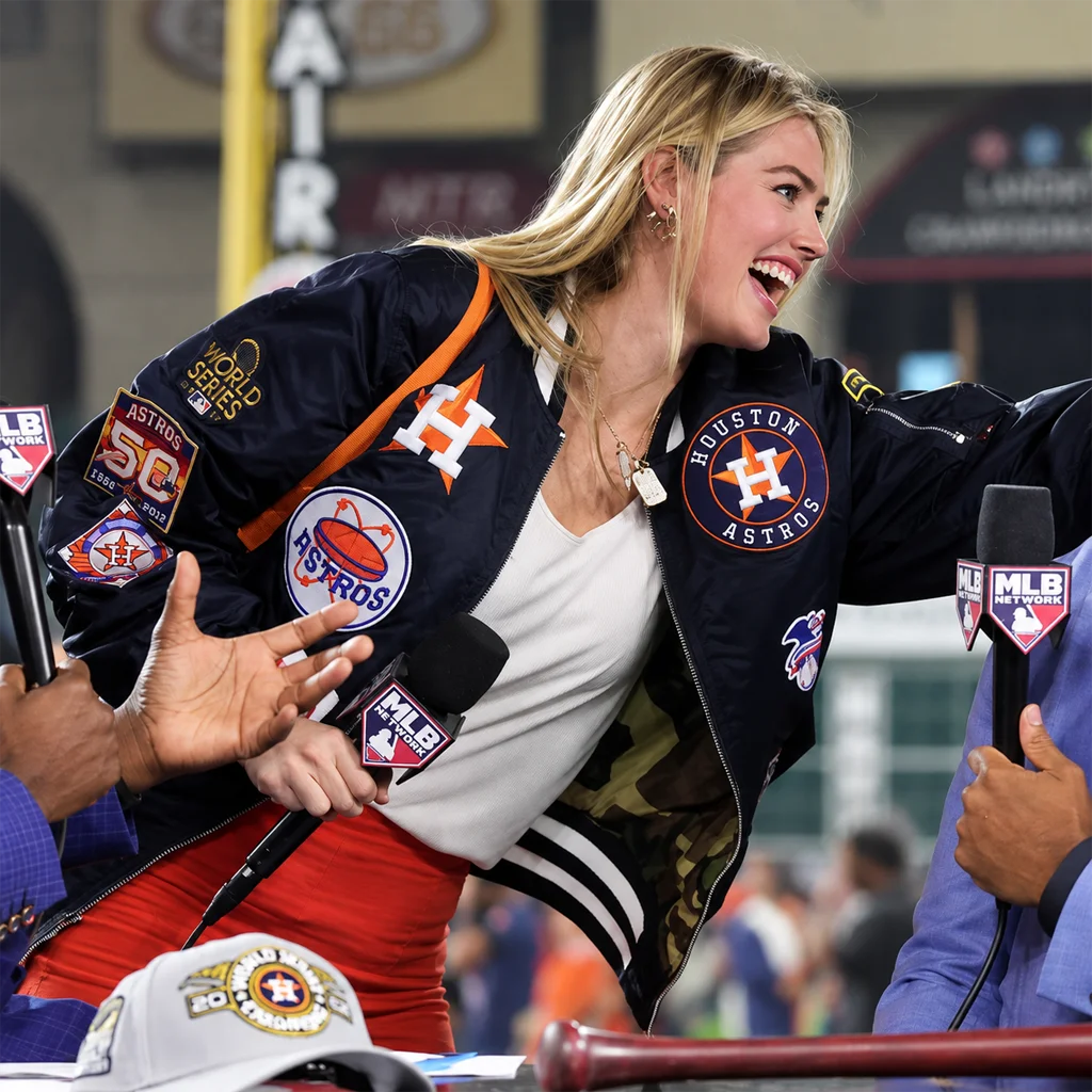 Kate Upton Houston Astros World Series Bomber Jacket