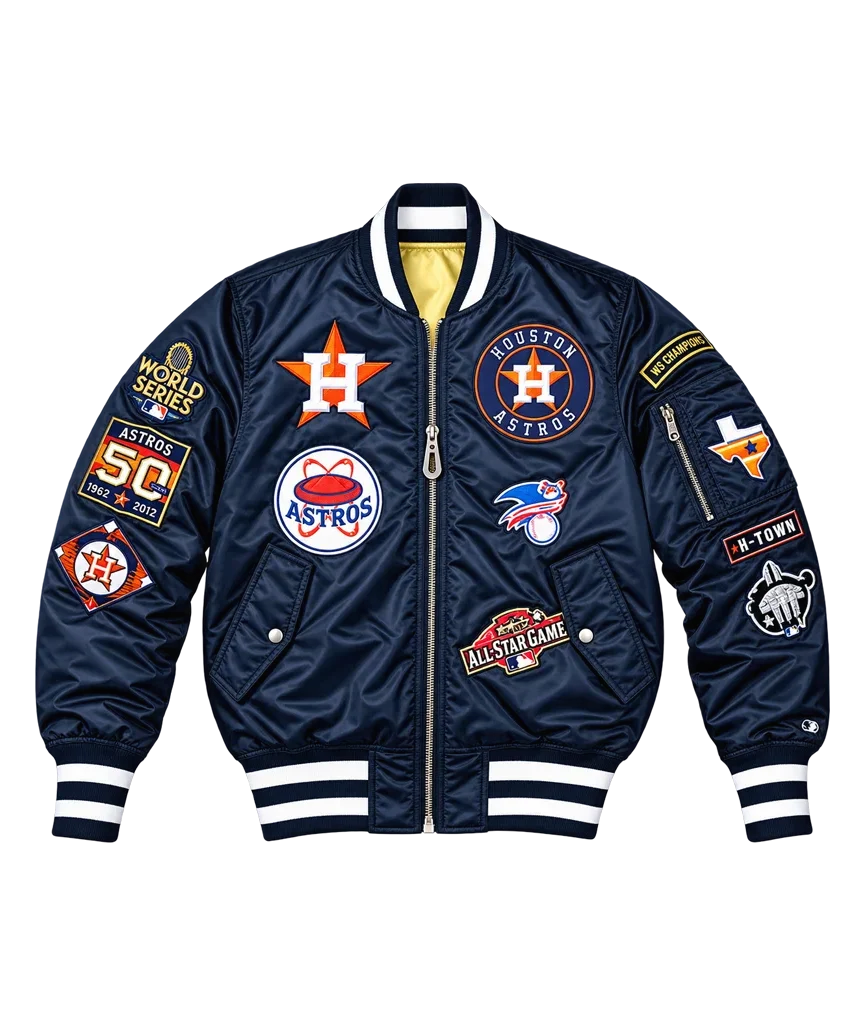 Kate Upton Houston Astros World Series Bomber Jacket