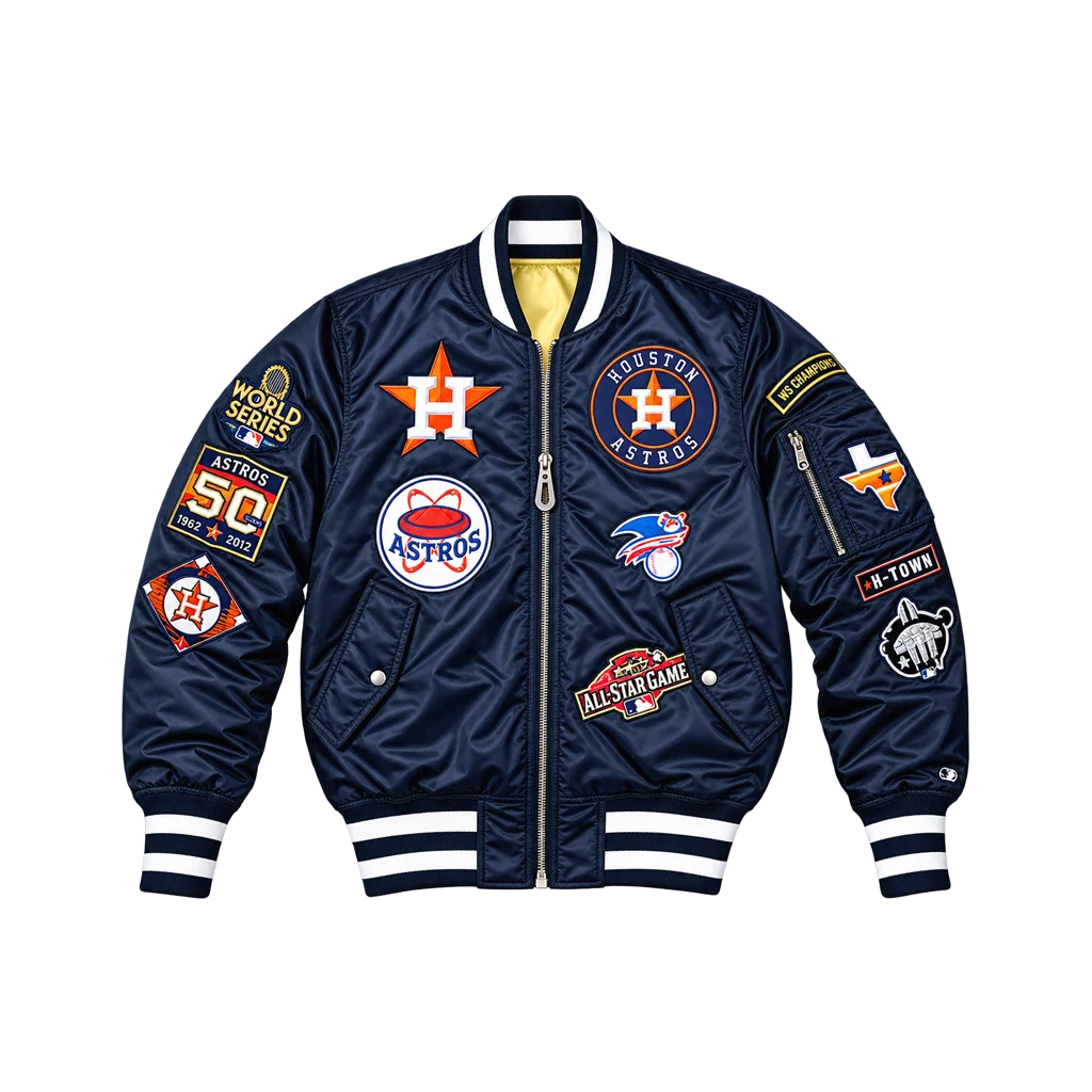 Kate Upton Houston Astros World Series Bomber Jacket