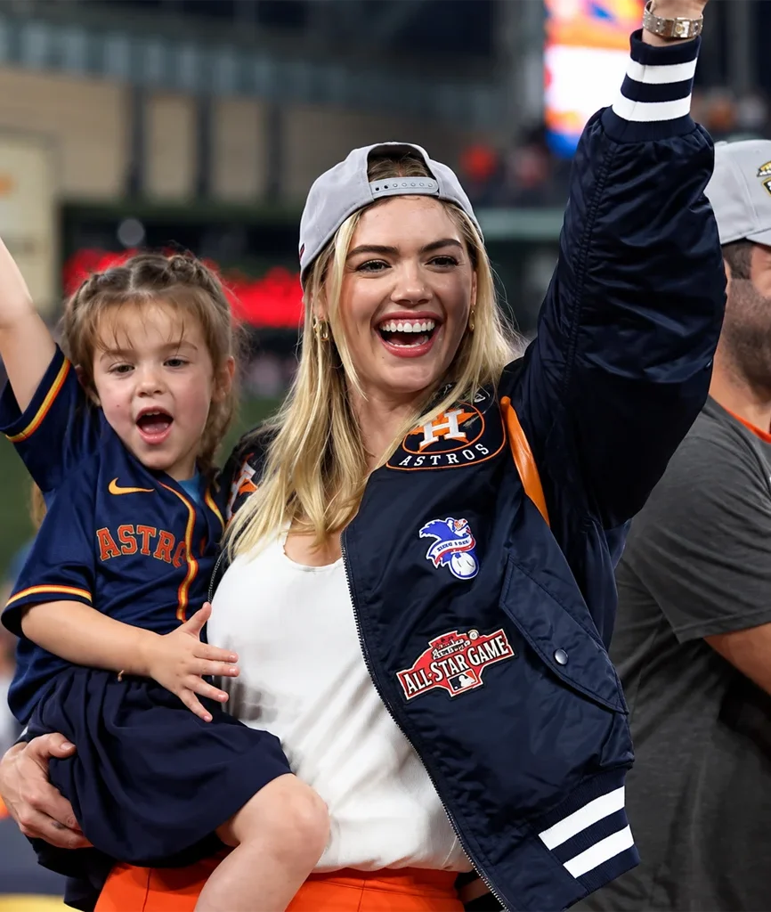 Kate Upton Houston Astros World Series Bomber Jacket