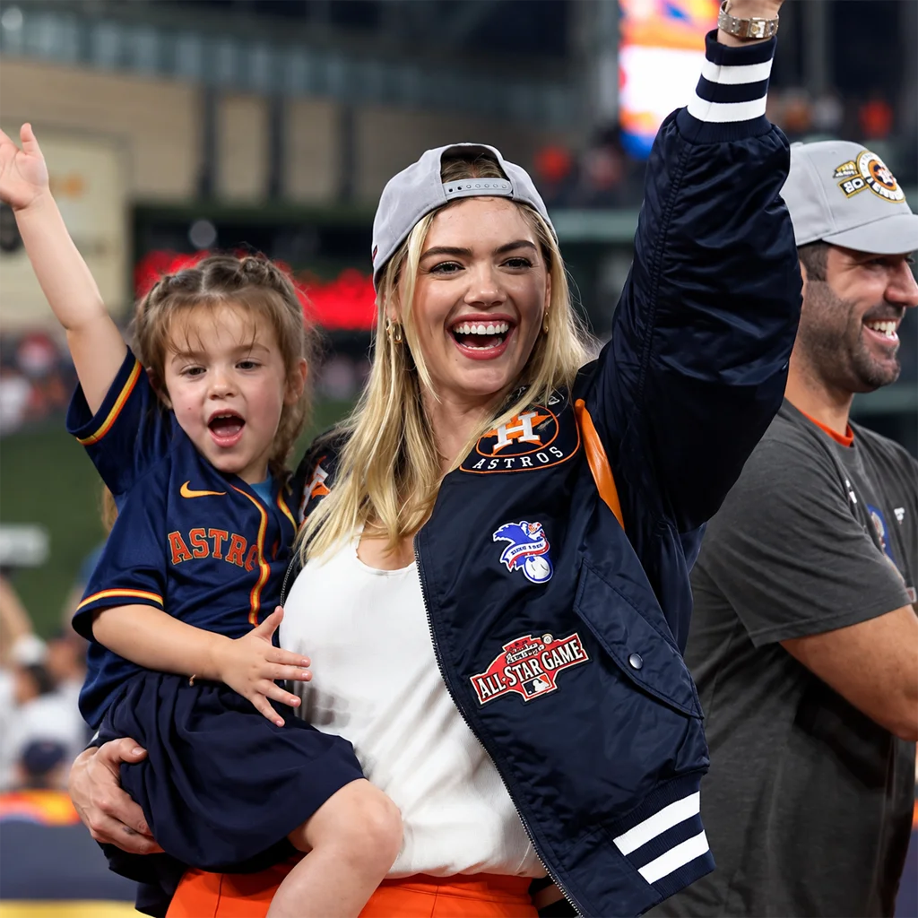 Kate Upton Houston Astros World Series Bomber Jacket