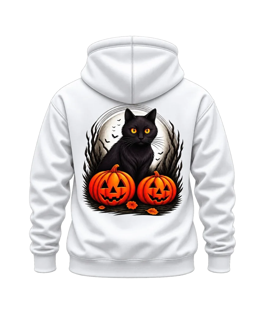 Kiki’s Delivery Service Cat and Pumpkins Dual-Print Hoodie
