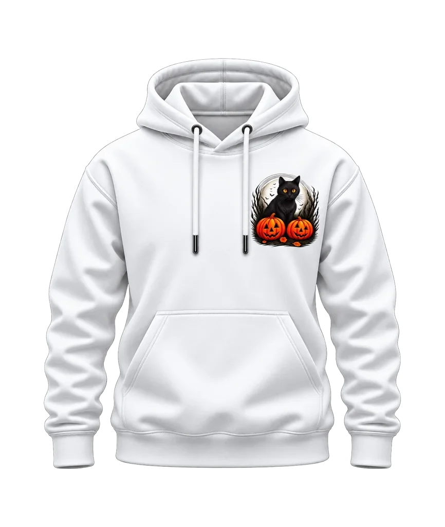 Kiki’s Delivery Service Cat and Pumpkins Dual-Print Hoodie