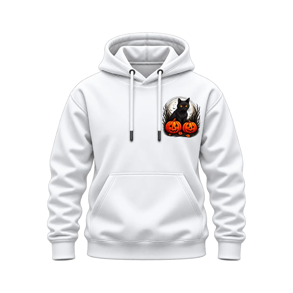 Kiki’s Delivery Service Cat and Pumpkins Dual-Print Hoodie