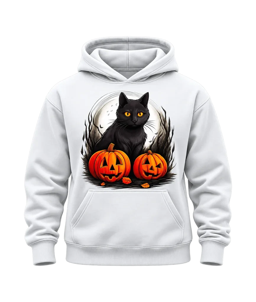 Kiki’s Delivery Service Cat and Pumpkins Hoodie