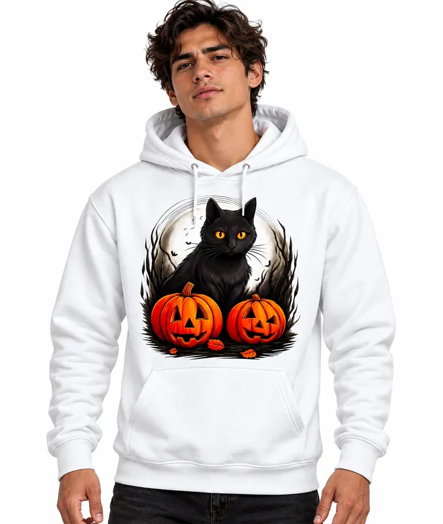 Kiki’s Delivery Service Cat and Pumpkins Hoodie