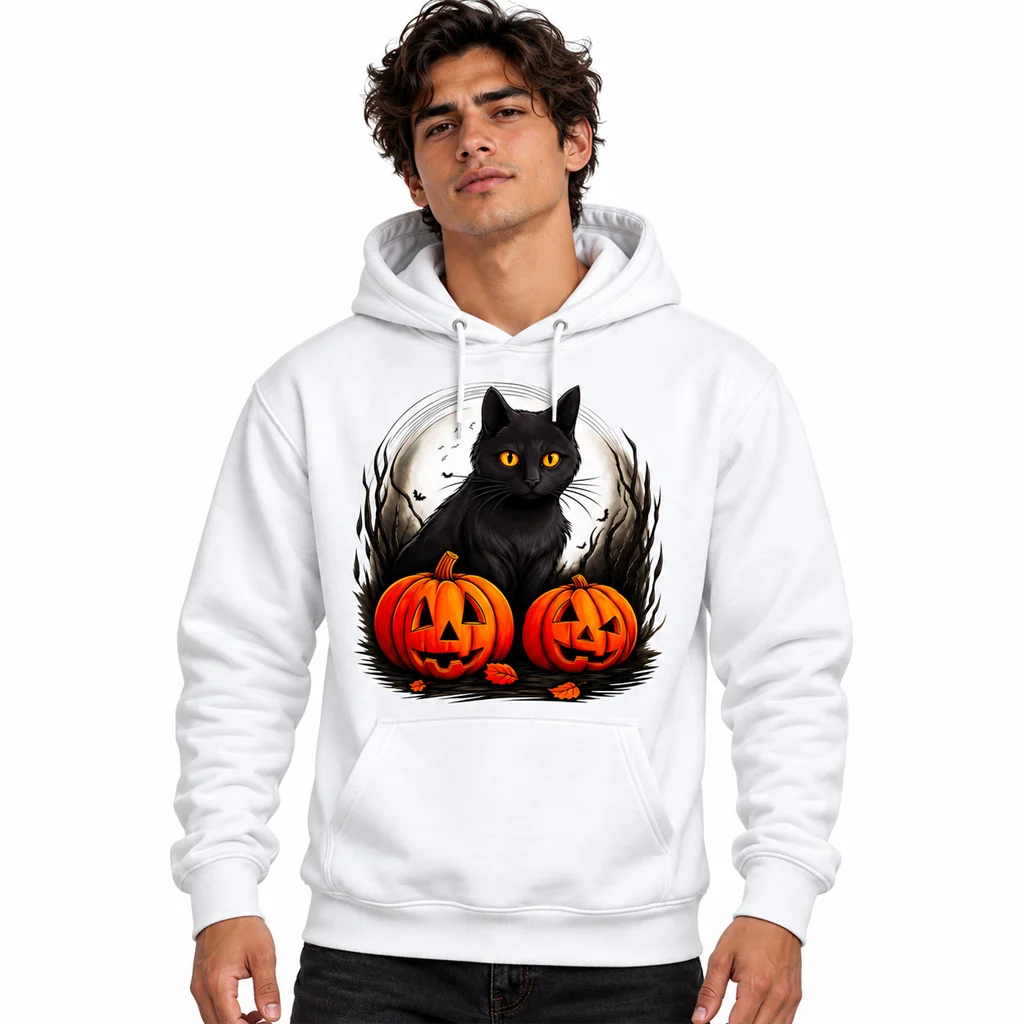 Kiki’s Delivery Service Cat and Pumpkins Hoodie