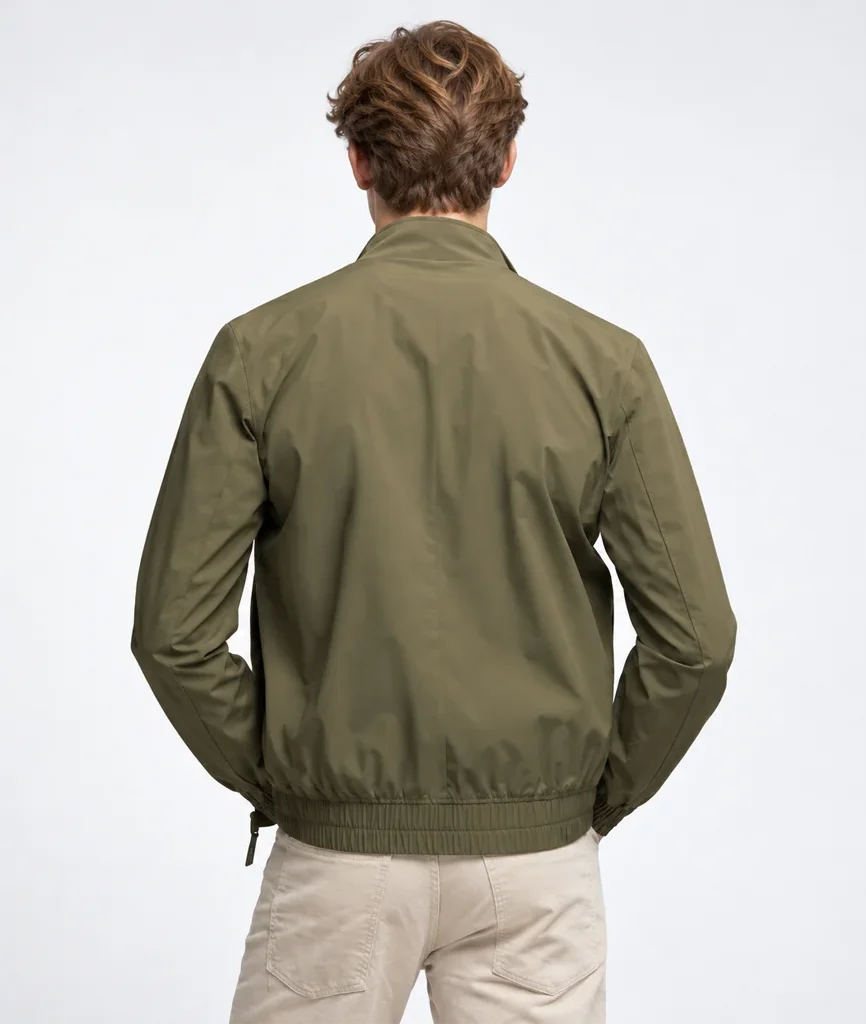 Men’s Lightweight Technical Khaki Bomber Jacket