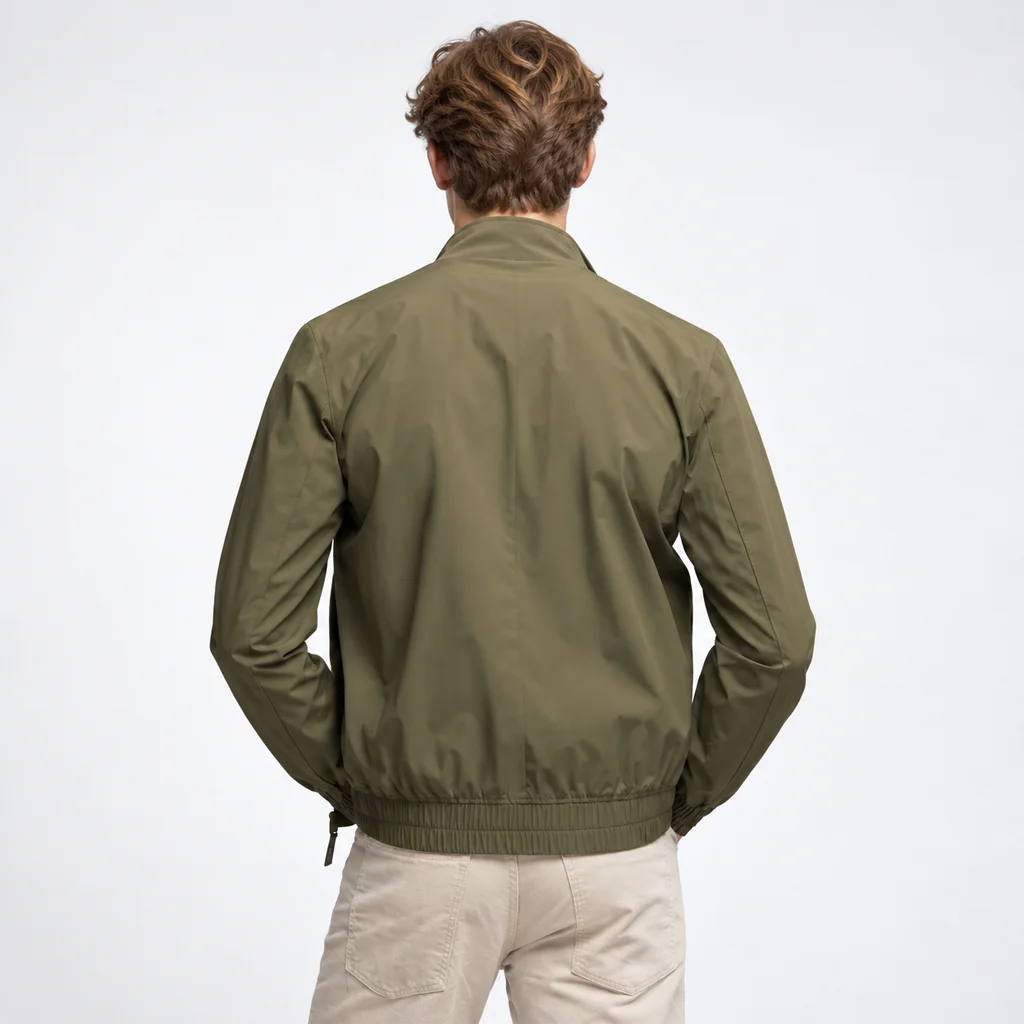 Men’s Lightweight Technical Khaki Bomber Jacket