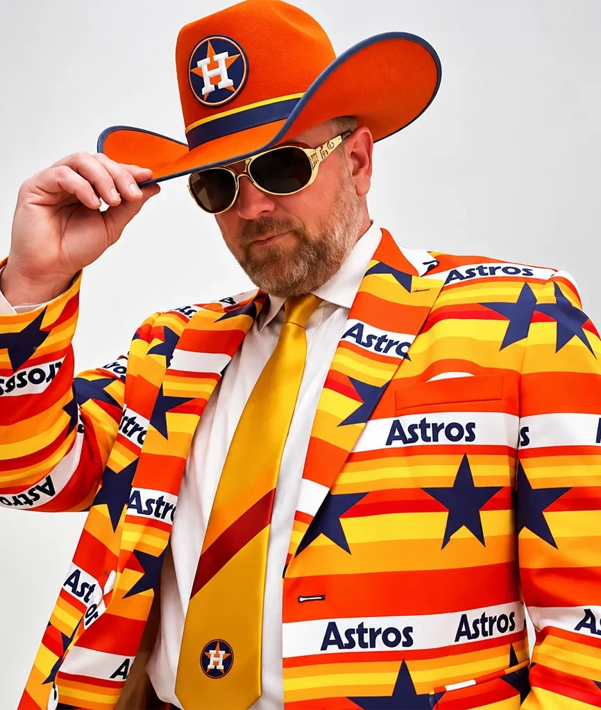 Major League Baseball Houston Astros Retro Starburst Sport Blazer