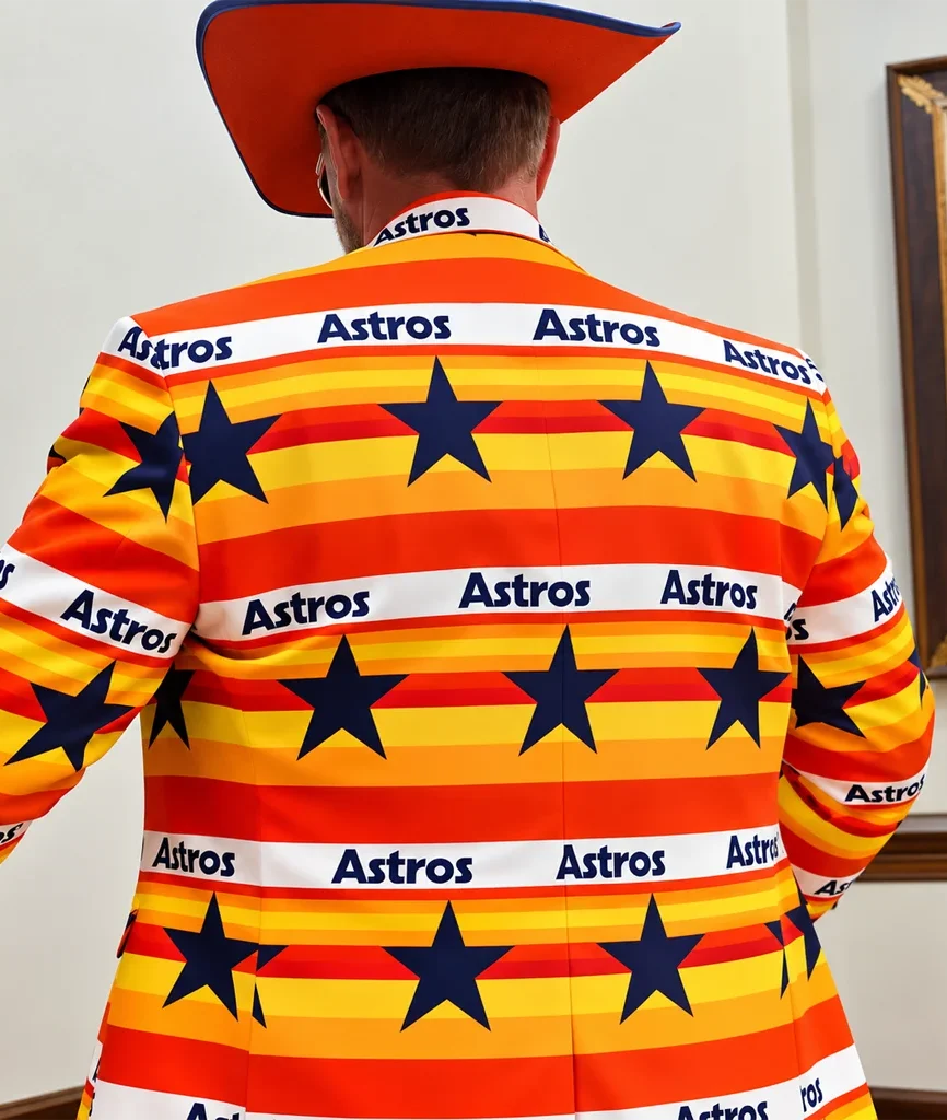 Major League Baseball Houston Astros Retro Starburst Sport Blazer