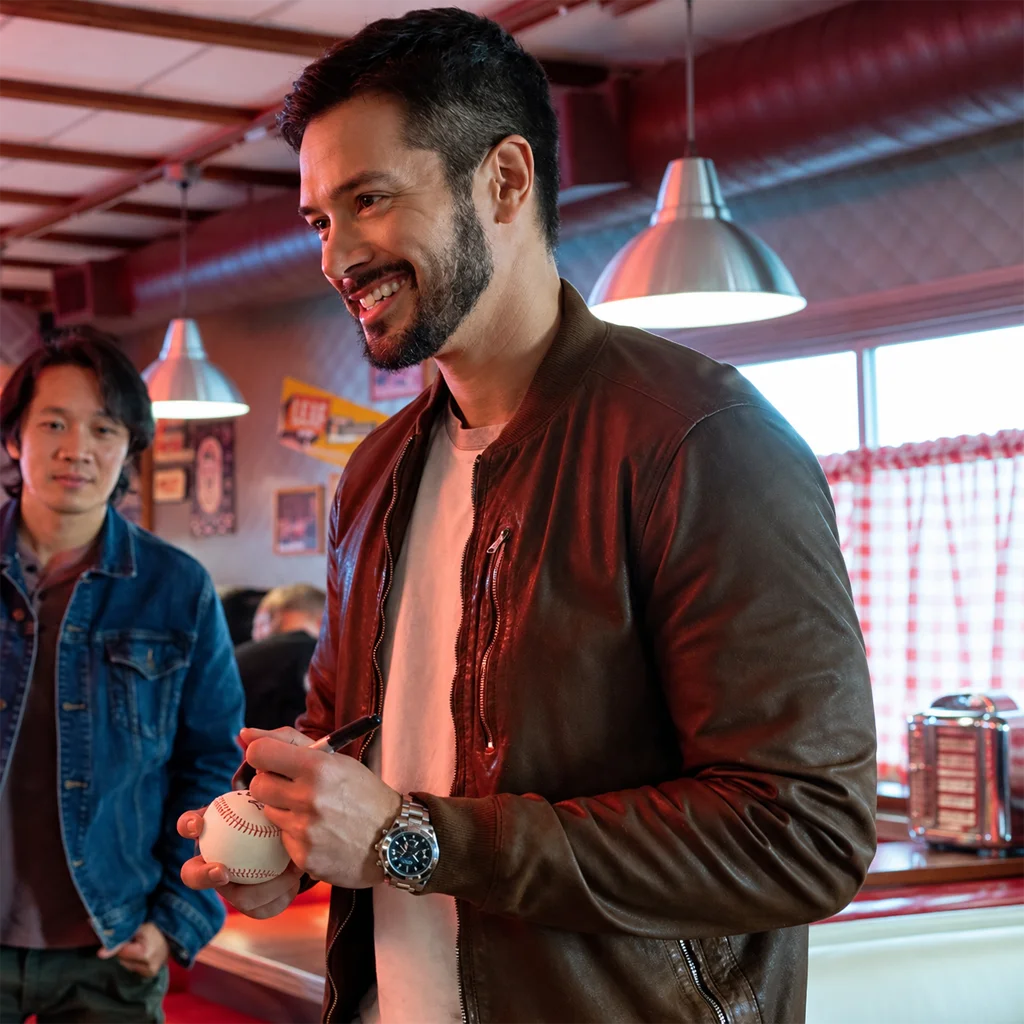 Diego Hearts in the Game Marco Grazzini Brown Leather Jacket