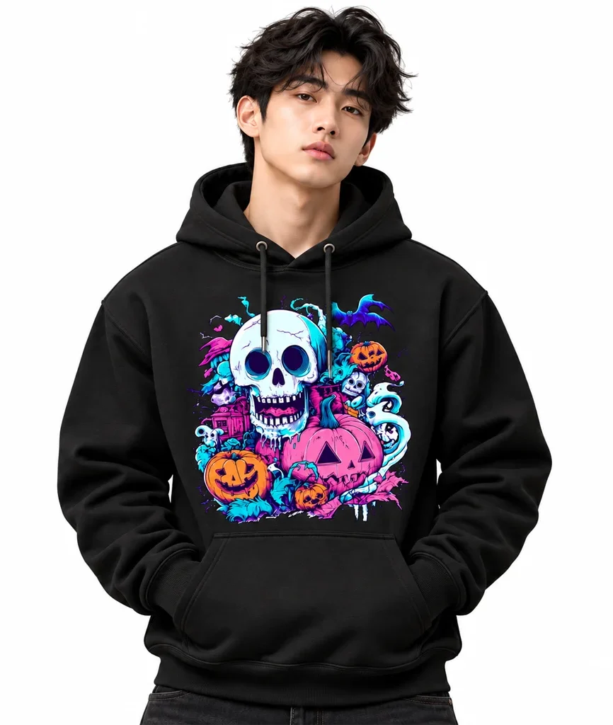 Marvel Skull Pumpkin Halloween Hoodie