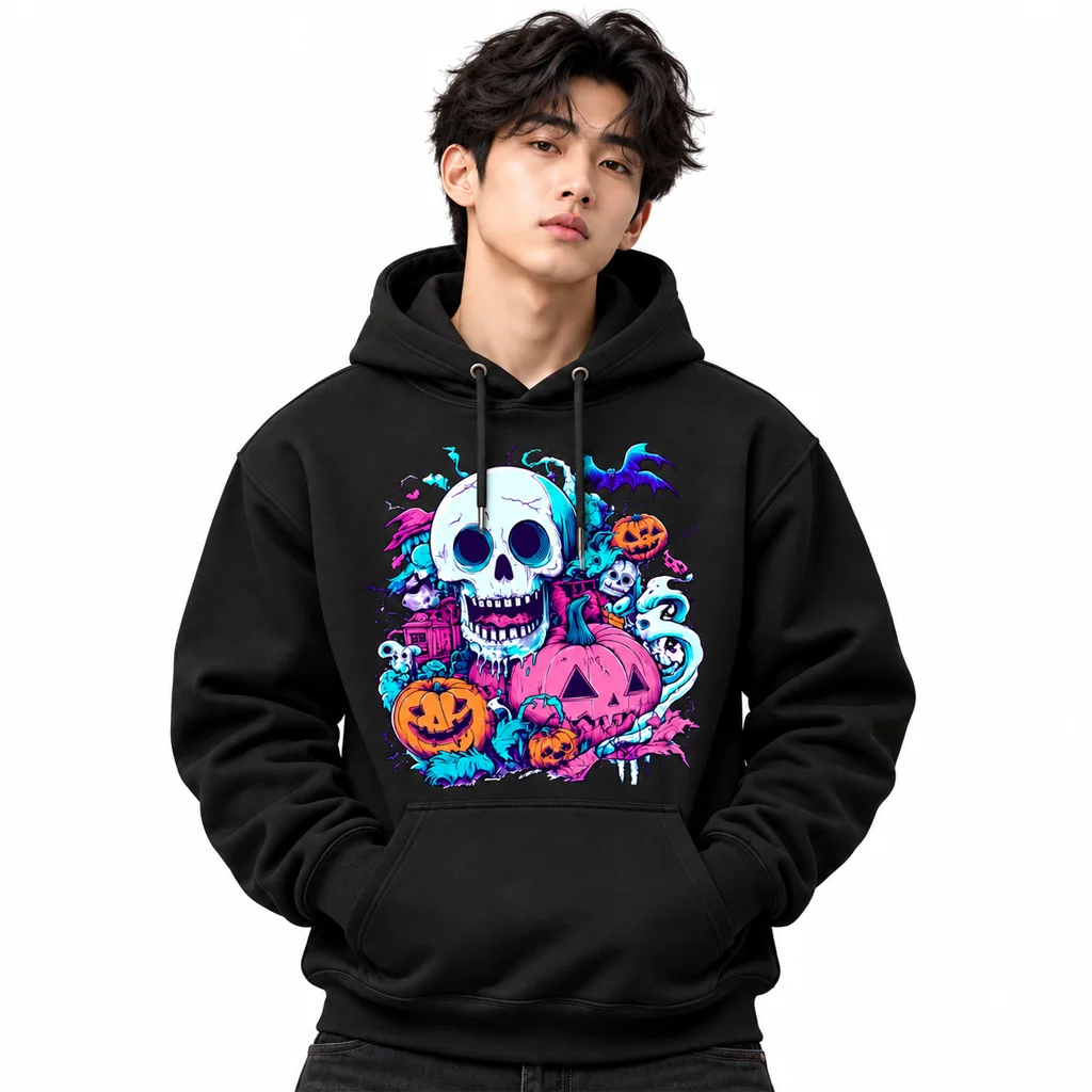 Marvel Skull Pumpkin Halloween Hoodie