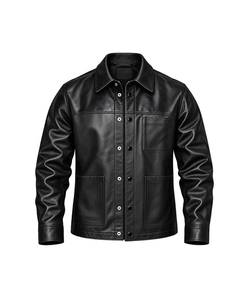 Mason Gooding Scream Movie Black Leather Jacket