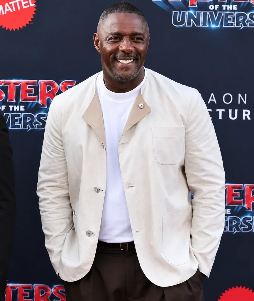 Masters of the Universe Premiere Idris Elba White Cotton Jacket