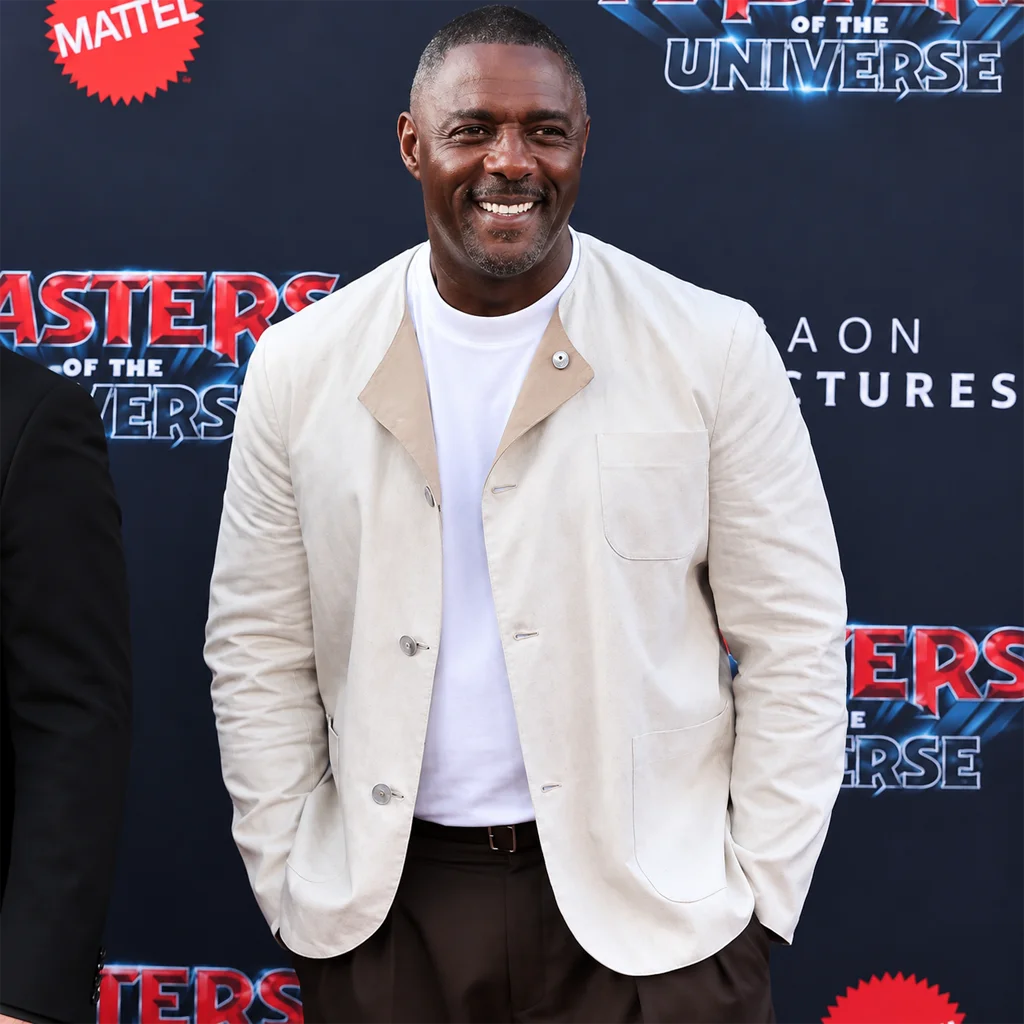 Masters of the Universe Premiere Idris Elba White Cotton Jacket
