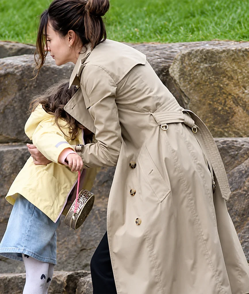 Maya Stern Fool Me Once Michelle Keegan Beige Trench Coat