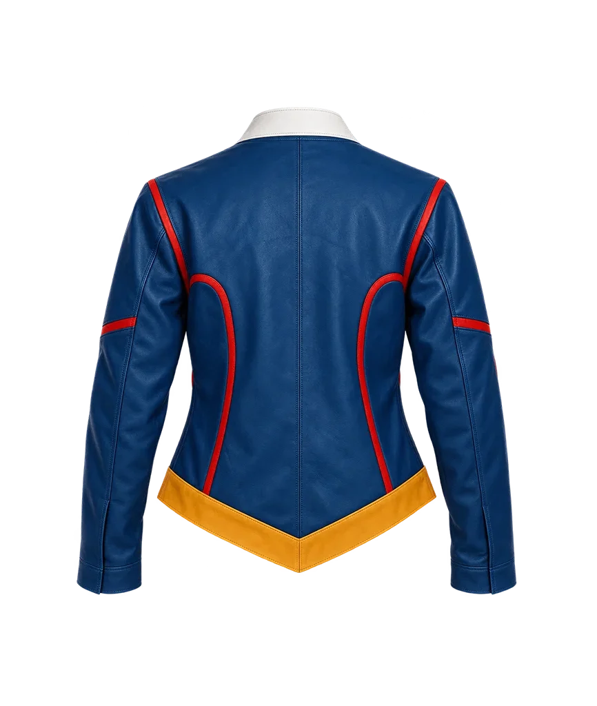 Supergirl Melissa Benoist Blue Leather Jacket
