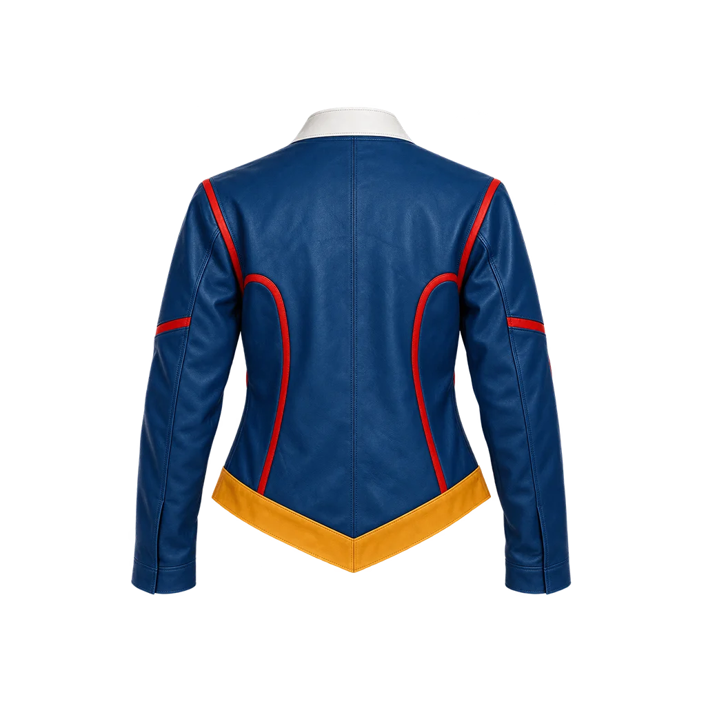 Supergirl Melissa Benoist Blue Leather Jacket