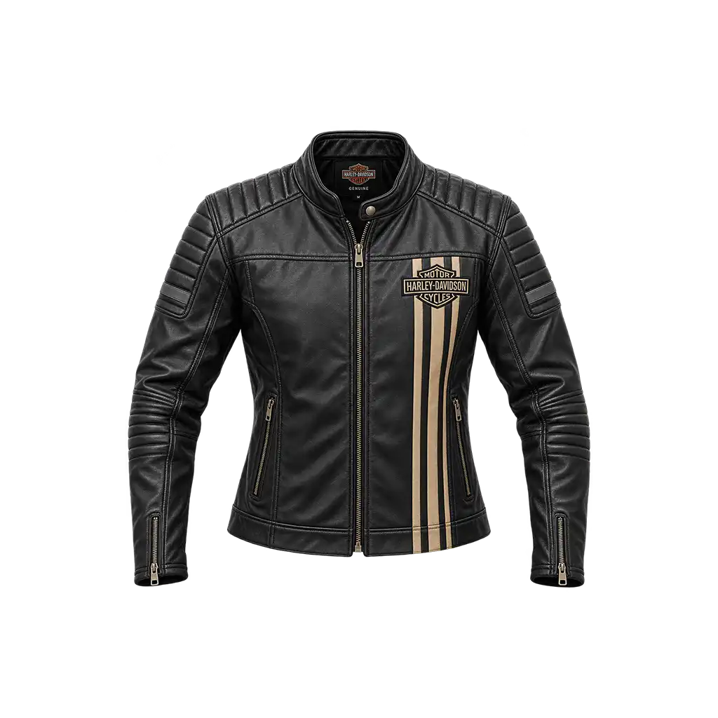 Men’s H-D Triple Vent Passing Link II Leather Jacket