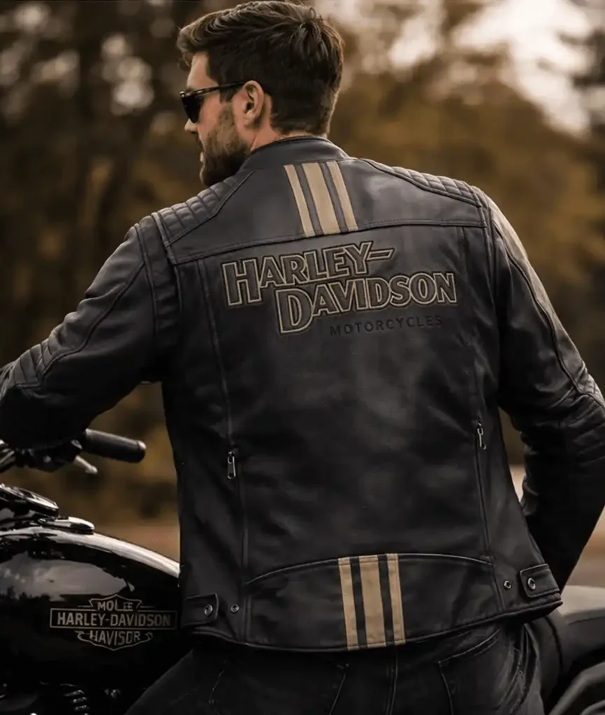 Men’s H-D Triple Vent Passing Link II Leather Jacket