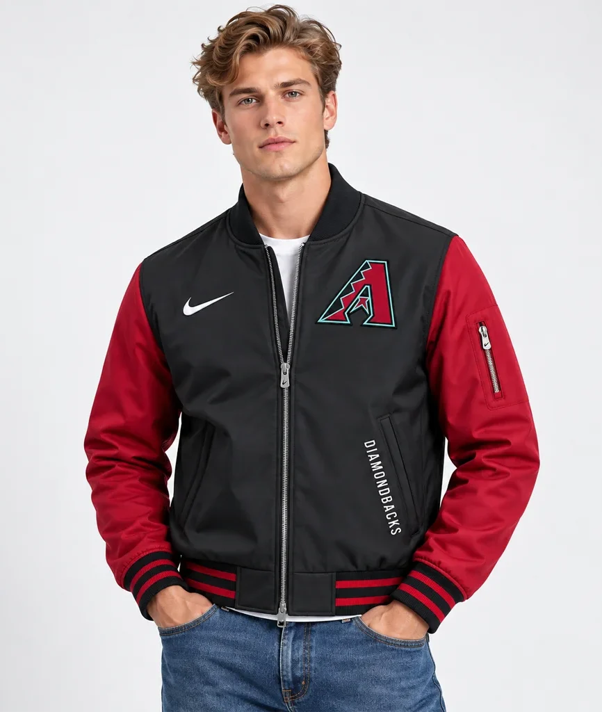 Men’s Nike Arizona Diamondbacks Dugout Bomber Jacket