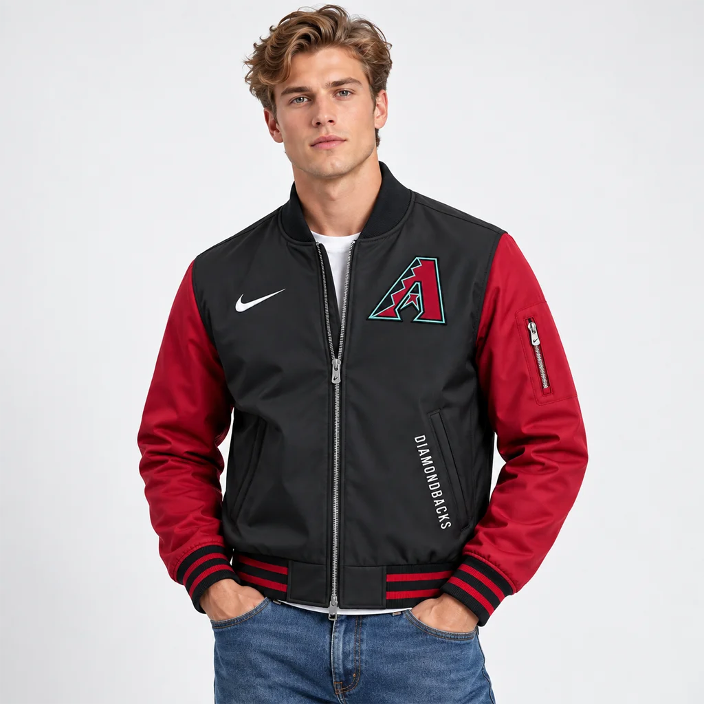 Men’s Nike Arizona Diamondbacks Dugout Bomber Jacket