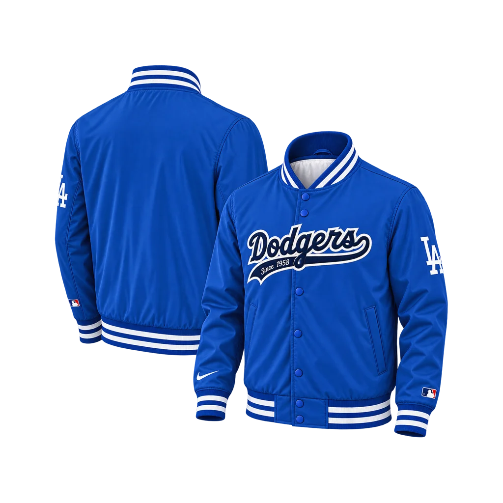 Men’s Nike Los Angeles Dodgers Satin Bomber Jacket