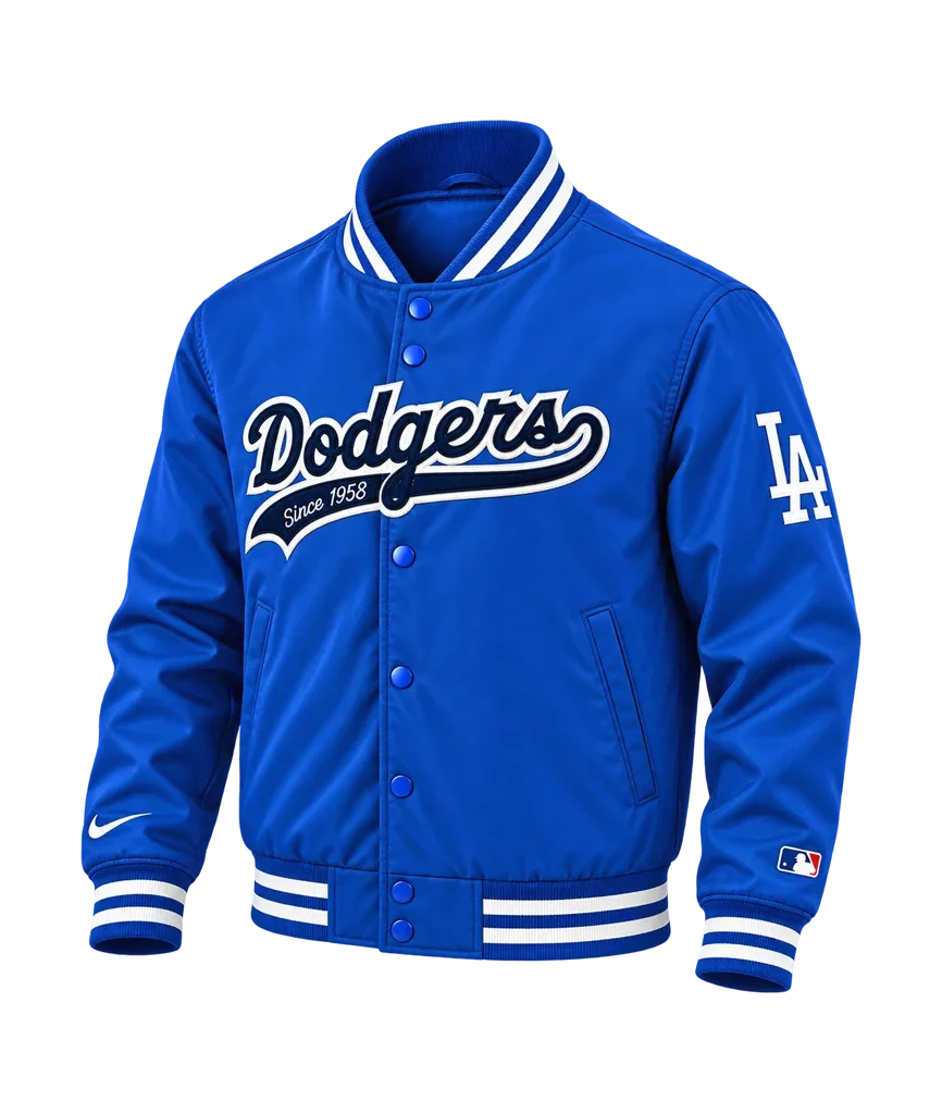 Men’s Nike Los Angeles Dodgers Satin Bomber Jacket