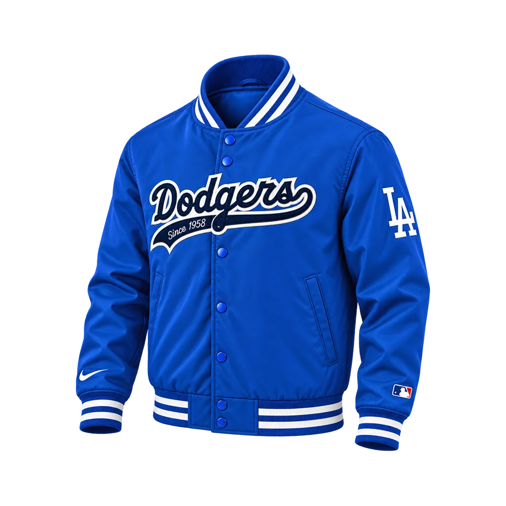 Men’s Nike Los Angeles Dodgers Satin Bomber Jacket