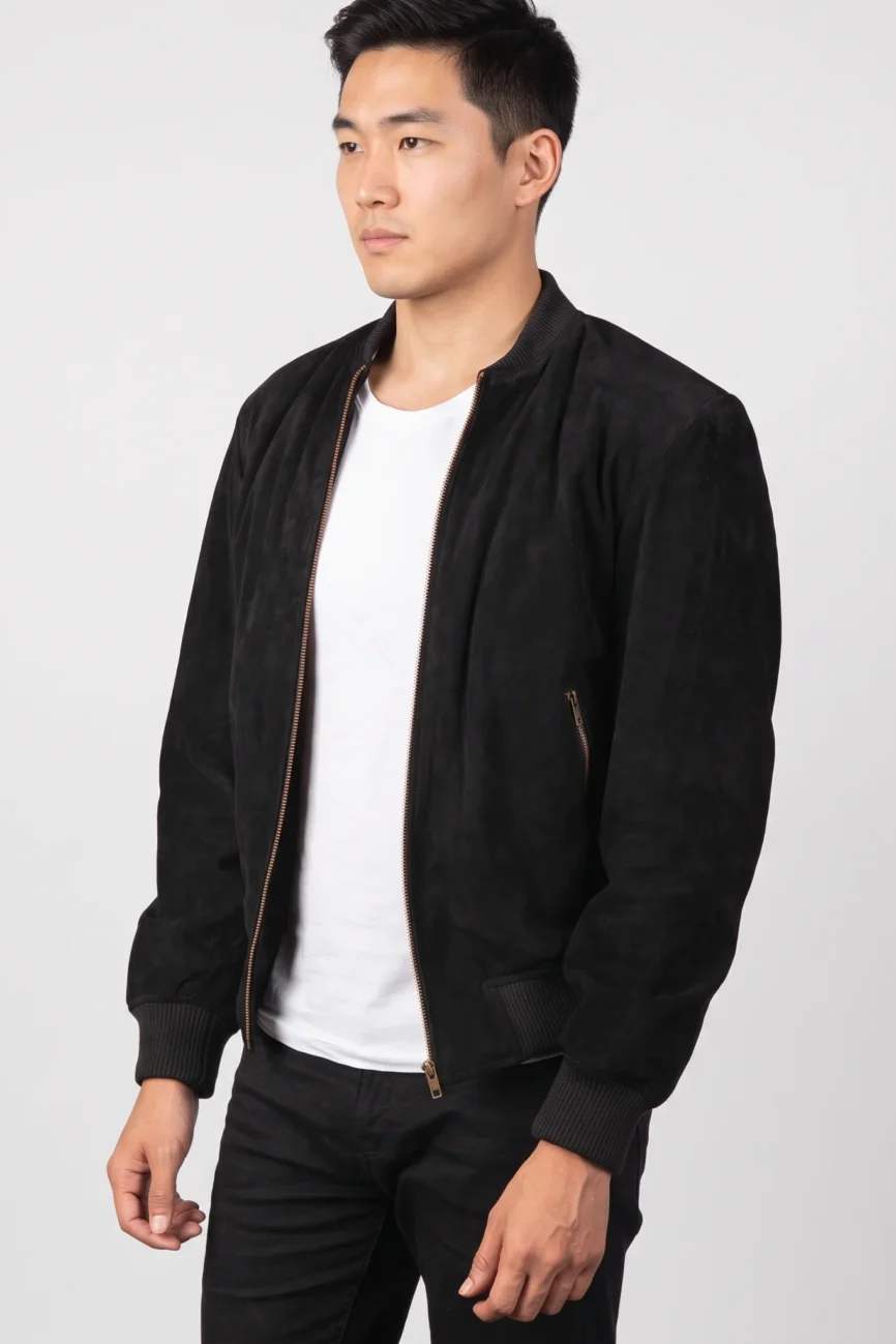 Men’s Shane Mocha Bomber Jacket