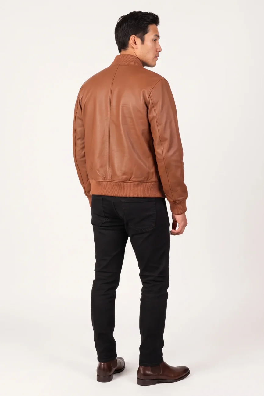 Men’s Shane Mocha Bomber Jacket