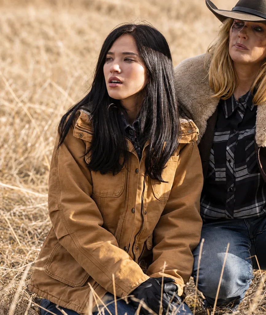 Yellowstone Monica Dutton Kelsey Asbille Brown Cotton Jacket
