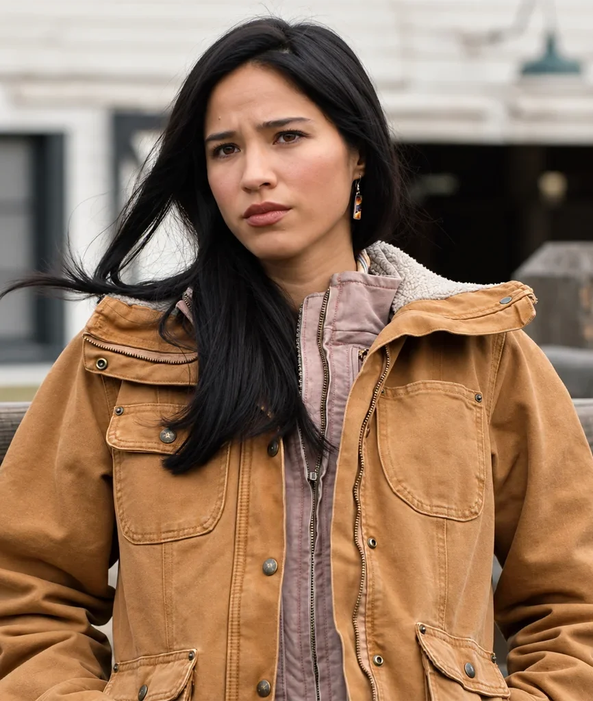 Yellowstone Monica Dutton Kelsey Asbille Brown Cotton Jacket