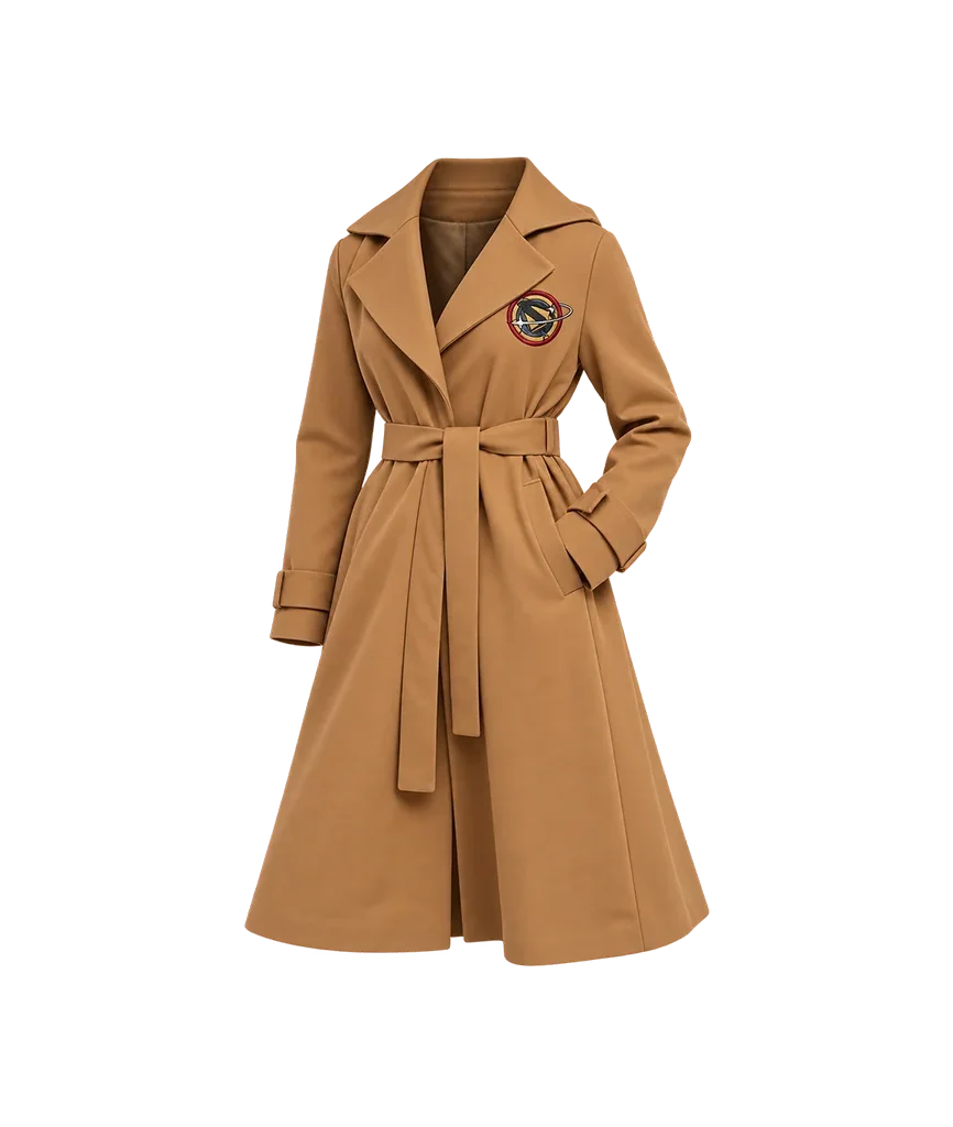 Kara Supergirl Brown Cotton Trench Coat