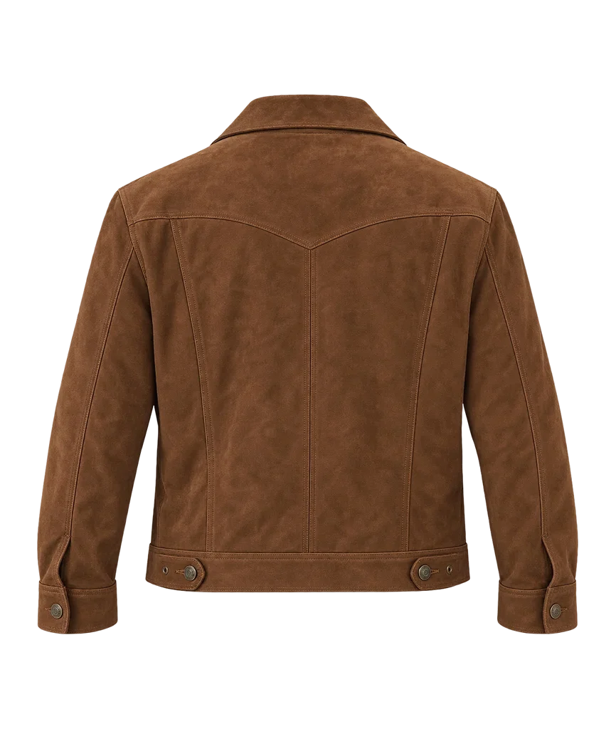 Cliff Booth The Adventures of Cliff Booth Brad Pitt Brown Suede Jacket