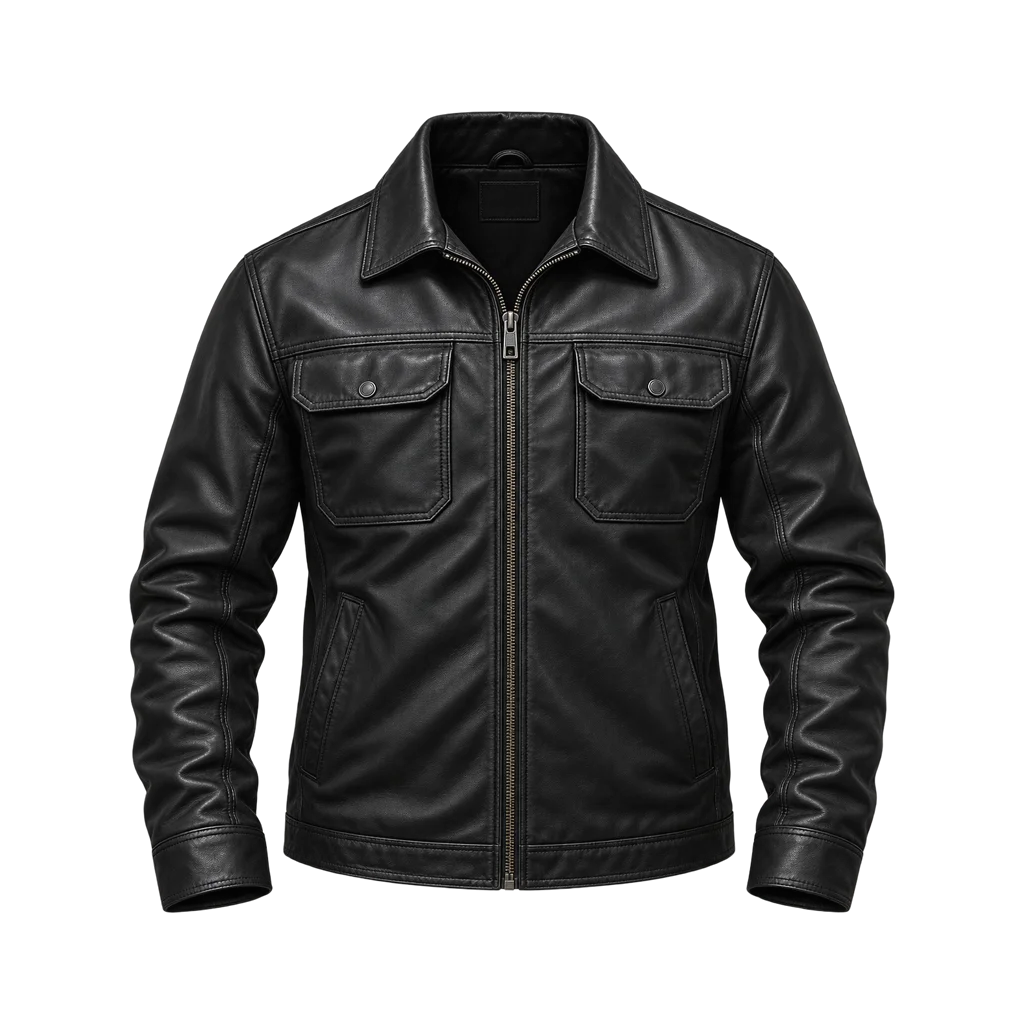 My Name Is Vendetta Alessandro Gassmann Black Leather Jacket