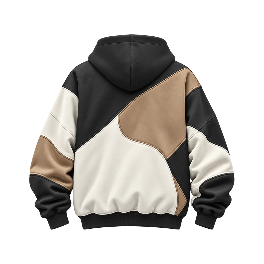 NUJ More Than Fashion Color-Block Pullover Hoodie