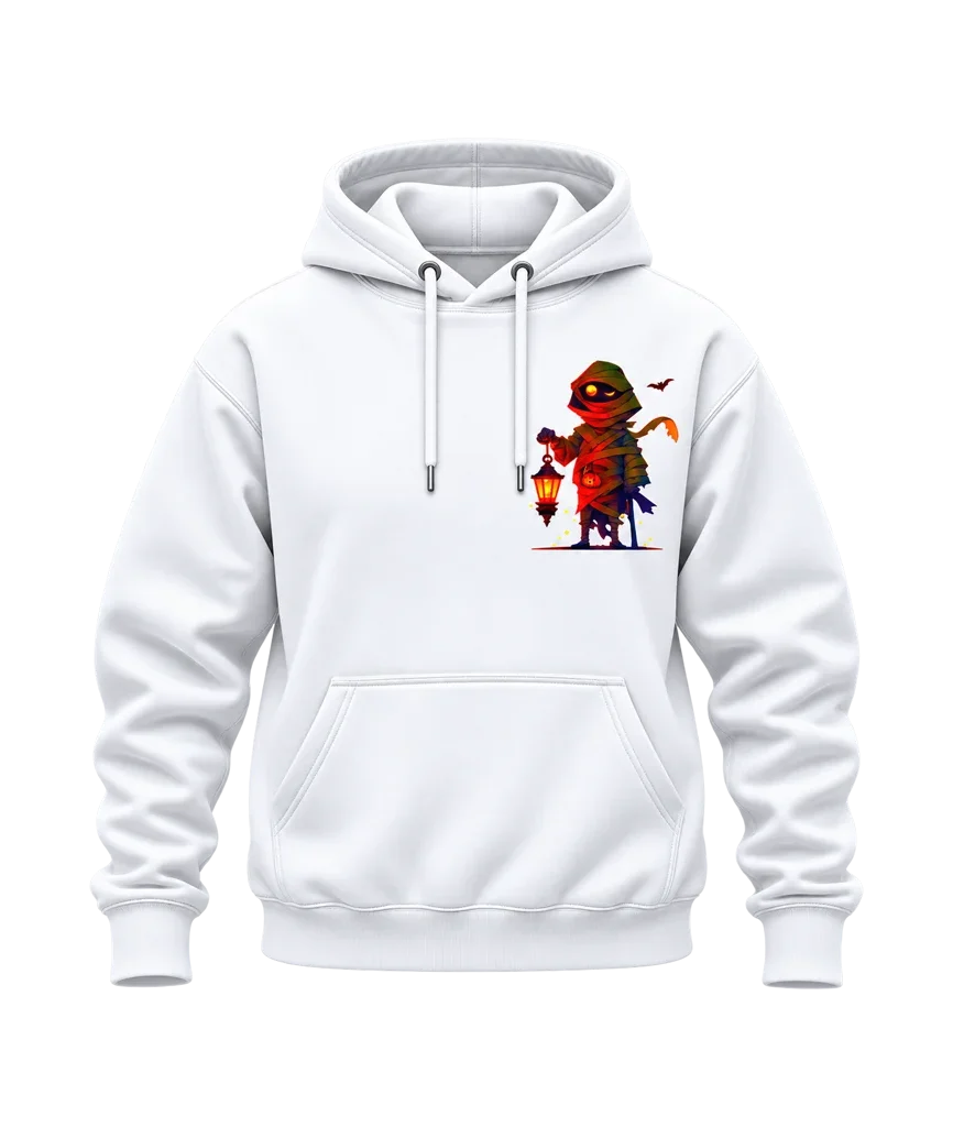 Naruto Mummy Lantern Halloween Dual-Print White Hoodie