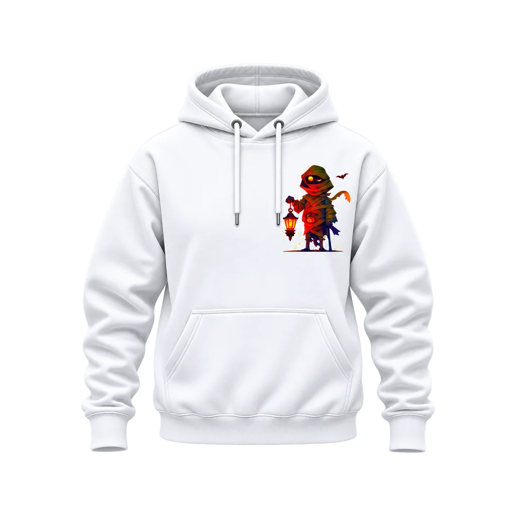 Naruto Mummy Lantern Halloween Dual-Print White Hoodie