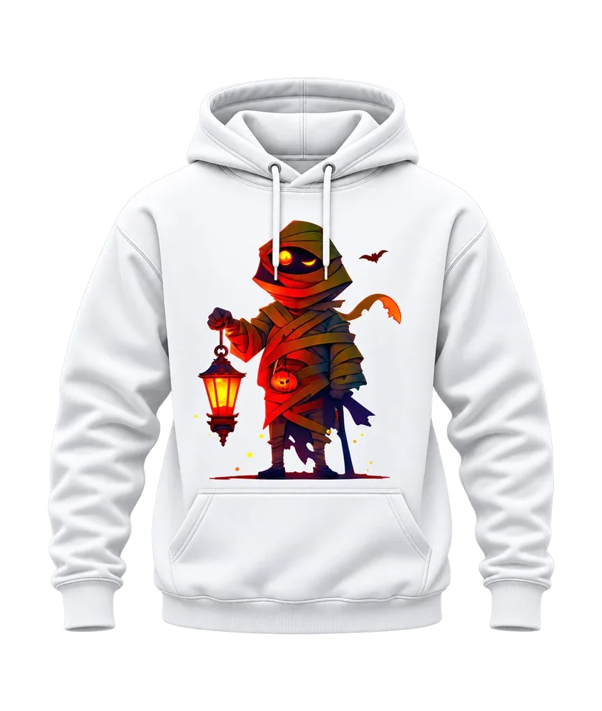 Naruto Mummy Lantern Halloween White Hoodie