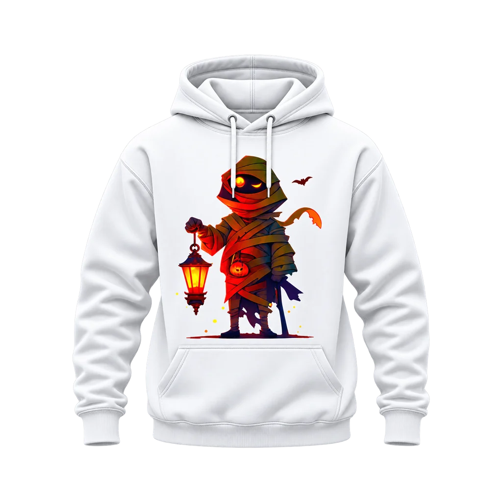 Naruto Mummy Lantern Halloween White Hoodie