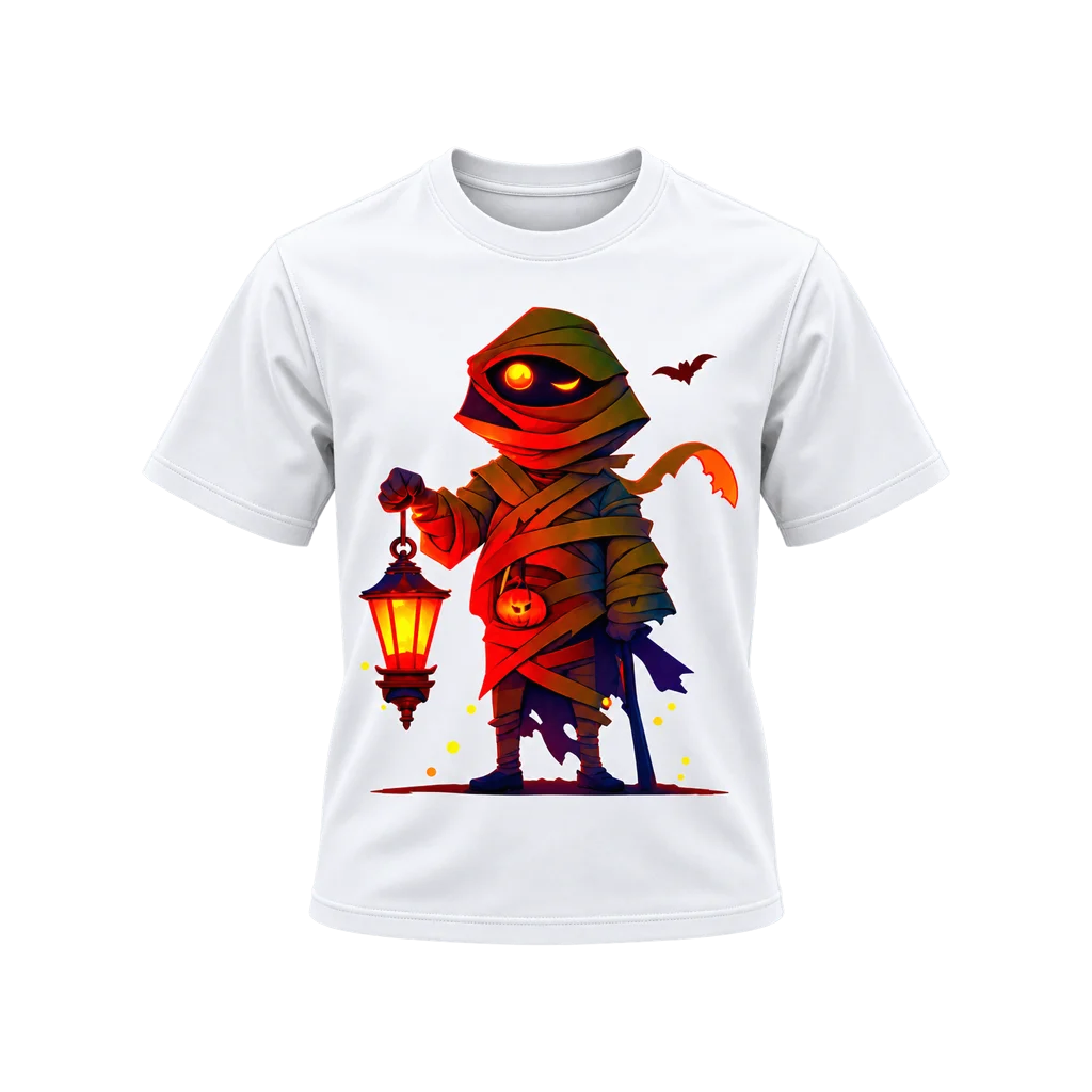 Naruto Mummy Lantern Halloween White T-Shirt